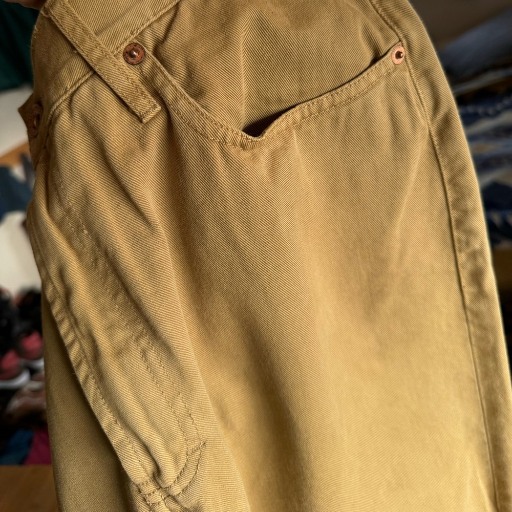 Taylor stitch democratic pant size 34 tan. Stetson collab